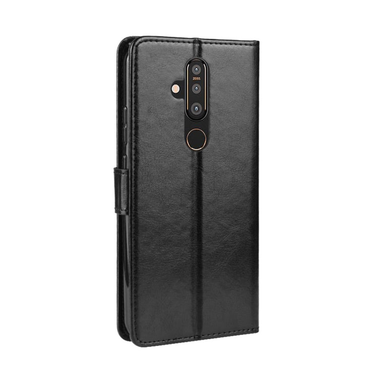 Crazy Horse Texture Horizontal Flip Leather Case for Nokia X71 (8.1 Plus), with Holder & Card Slots & Wallet