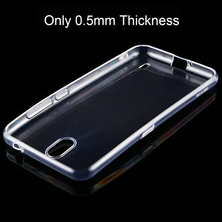 For Nokia C1 7 0.5mm Ultra-Thin Transparent TPU Protective Case (Transparent)