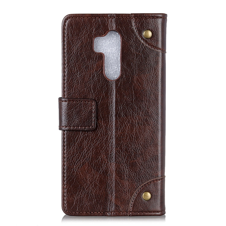 Copper Buckle Nappa Texture Horizontal Flip Leather Case for Nokia 8.1 / X7, with Holder & Card Slots & Wallet