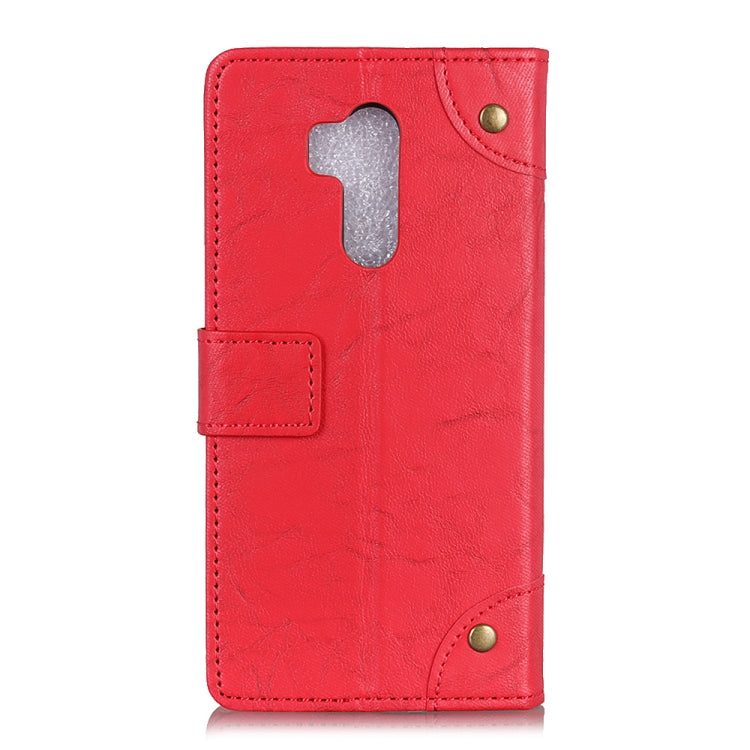 Copper Buckle Retro Crazy Horse Texture Horizontal Flip Leather Case for Nokia 8.1 / X7, with Holder & Card Slots & Wallet