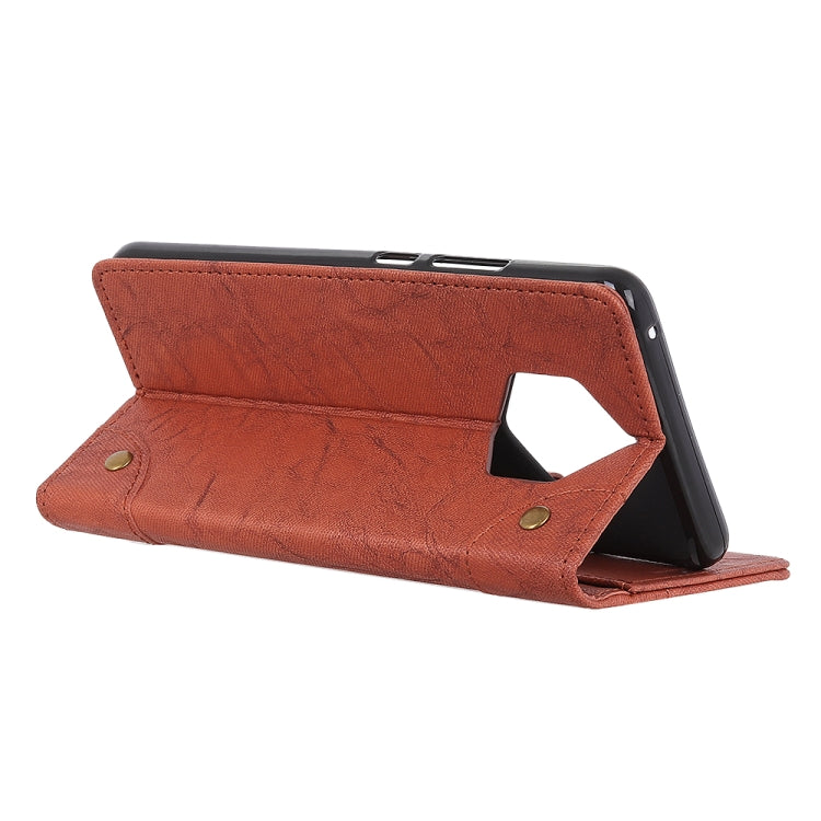 Copper Buckle Retro Crazy Horse Texture Horizontal Flip Leather Case for Nokia 9 PureView, with Holder & Card Slots & Wallet