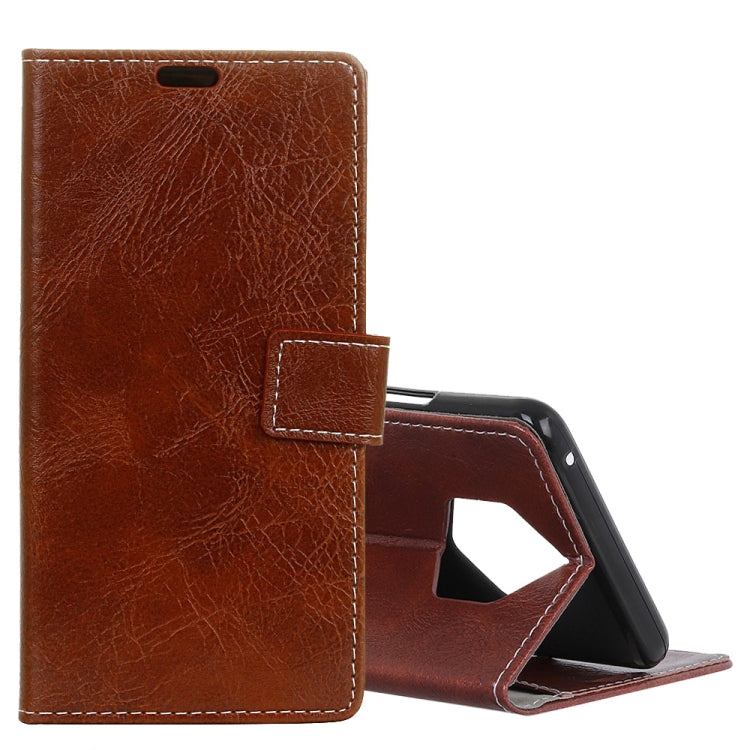 Retro Crazy Horse Texture Horizontal Flip Leather Case for Nokia 9 PureView, with Holder & Card Slots & Photo Frame