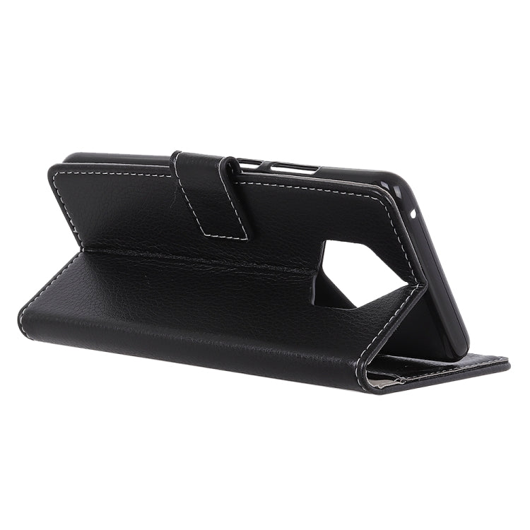 Litchi Texture Horizontal Flip Leather Case for Nokia 9 PureView, with Holder & Card Slots & Photo Frame