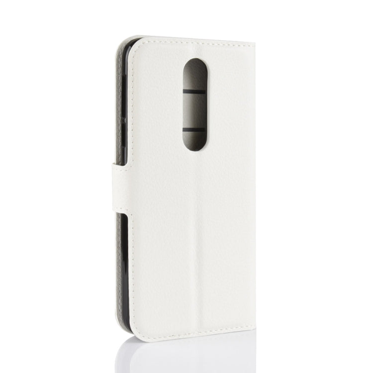 Litchi Texture Horizontal Flip Leather Case for Nokia 7.1, with Wallet & Holder & Card Slots