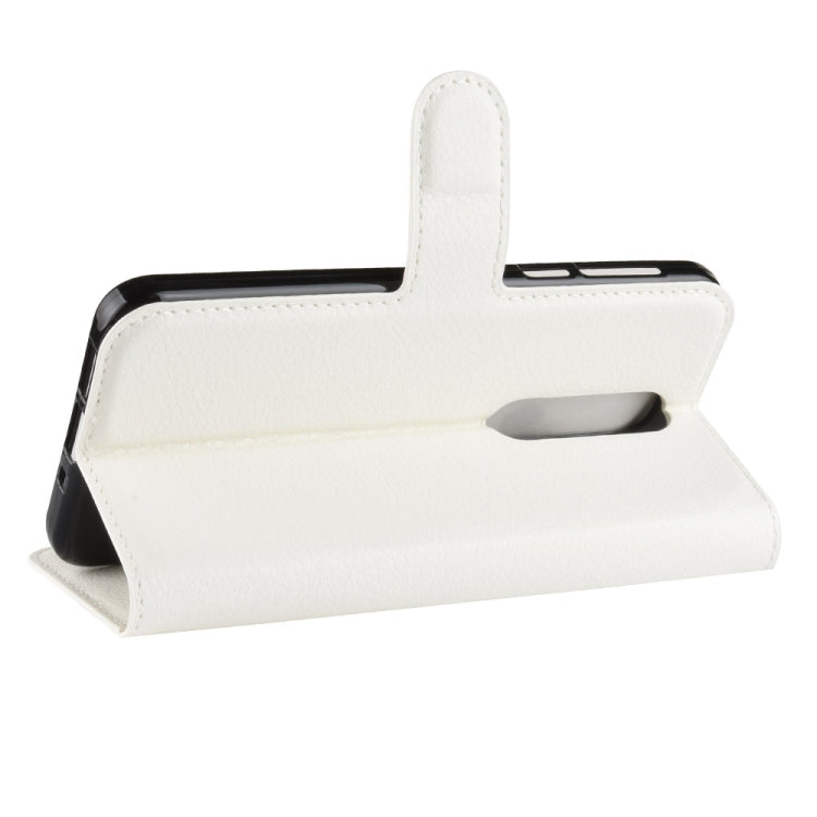 Litchi Texture Horizontal Flip Leather Case for Nokia 7.1, with Wallet & Holder & Card Slots