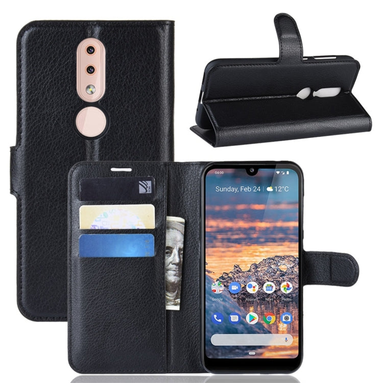 Litchi Texture Horizontal Flip Leather Case for Nokia 4.2, with Wallet & Holder & Card Slots
