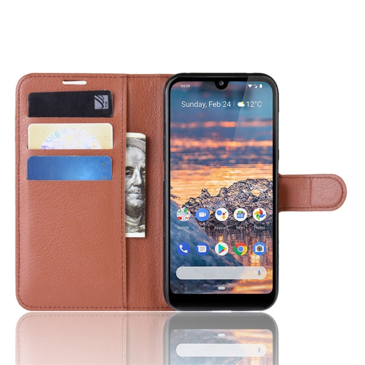 Litchi Texture Horizontal Flip Leather Case for Nokia 4.2, with Wallet & Holder & Card Slots