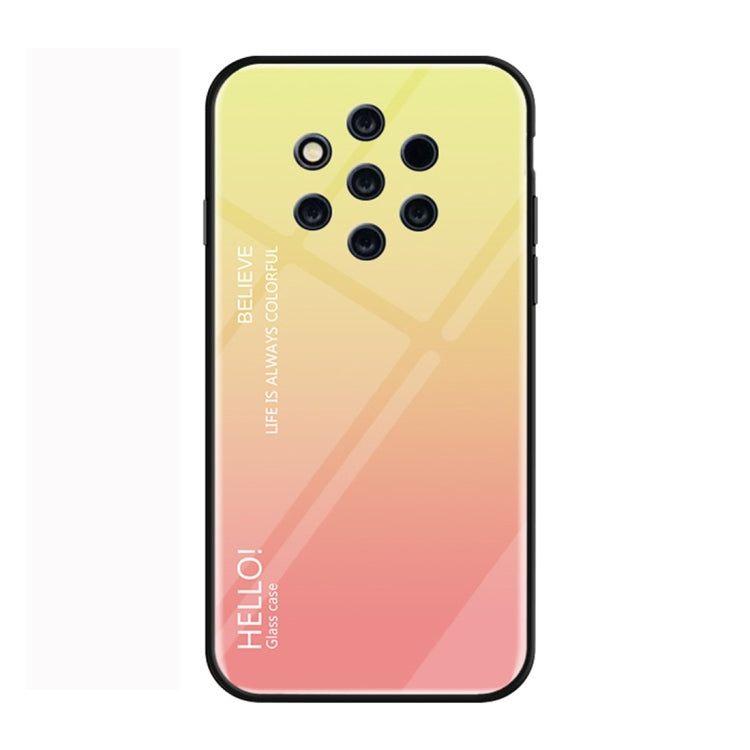 Gradient Color Glass Protective Case for Nokia 9