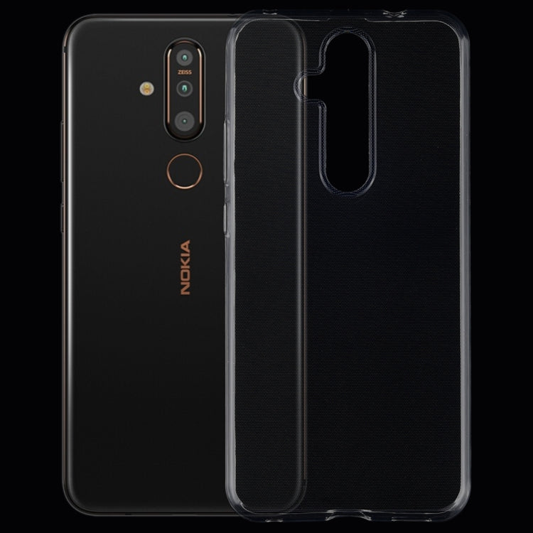 0.75mm Ultrathin Transparent TPU Soft Protective Case for Nokia X71