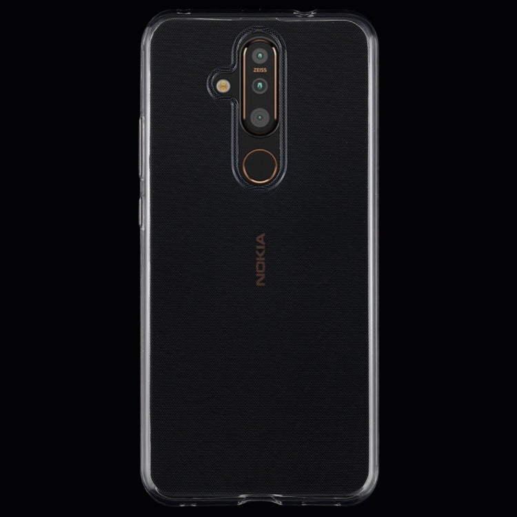 0.75mm Ultrathin Transparent TPU Soft Protective Case for Nokia X71