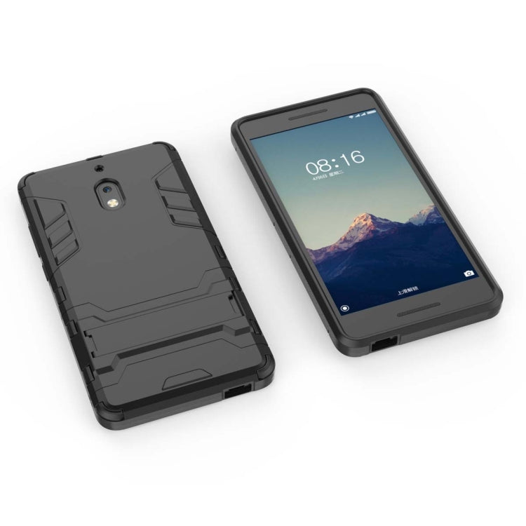 Shockproof PC + TPU Case for Nokia 2.1, with Holder
