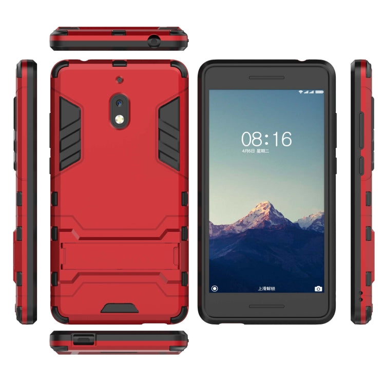 Shockproof PC + TPU Case for Nokia 2.1, with Holder