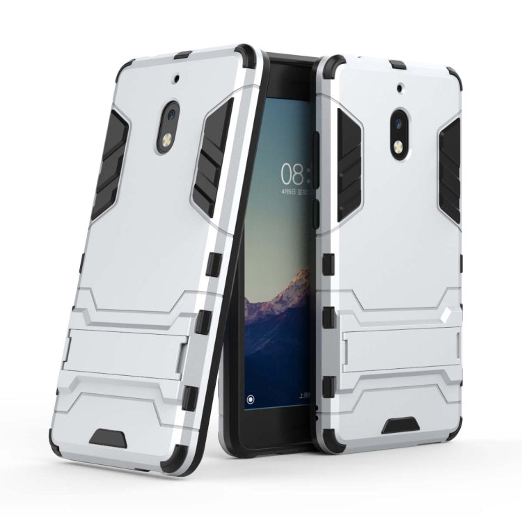 Shockproof PC + TPU Case for Nokia 2.1, with Holder