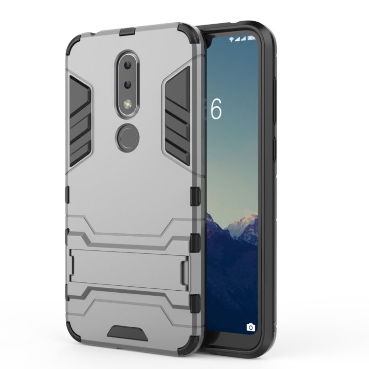Shockproof PC + TPU Case for Nokia X6, with Holder