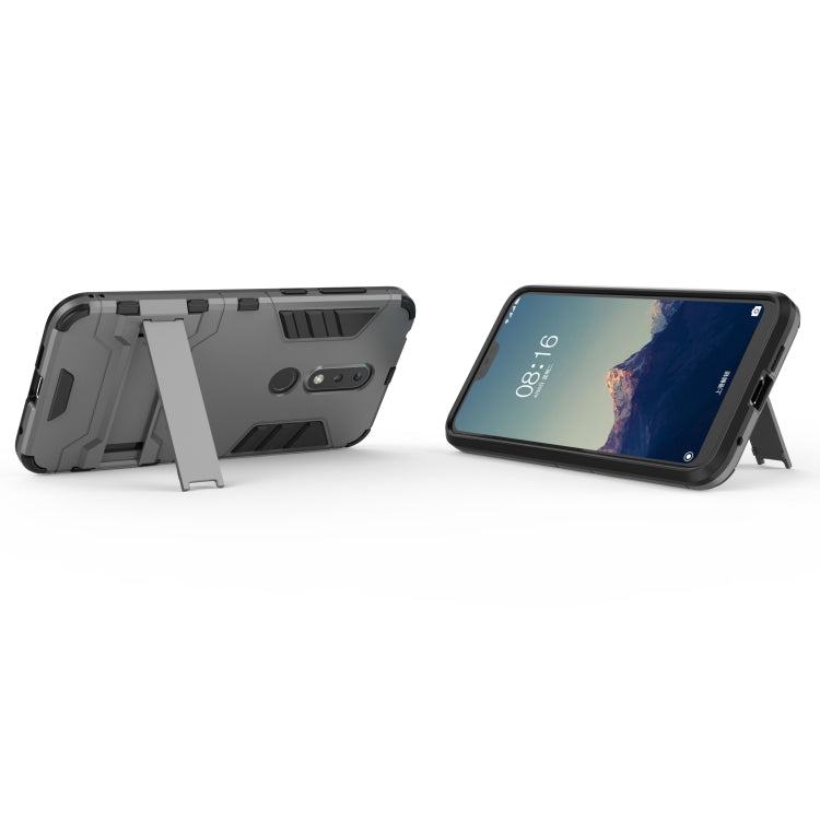 Shockproof PC + TPU Case for Nokia X6, with Holder