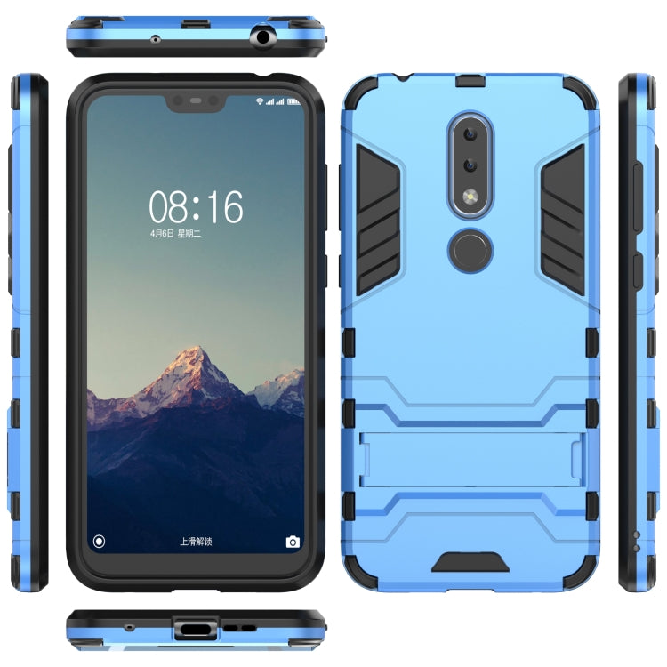 Shockproof PC + TPU Case for Nokia X6, with Holder