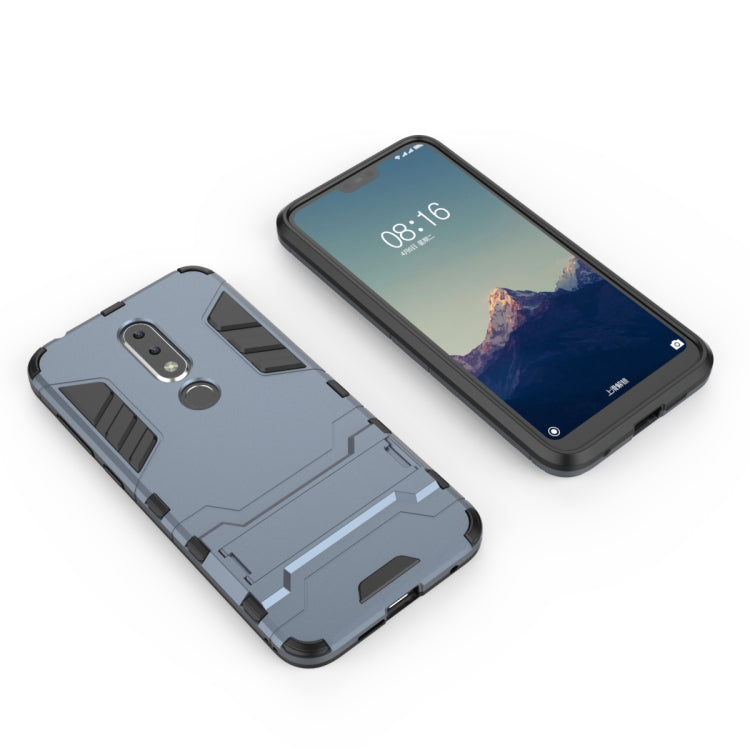 Shockproof PC + TPU Case for Nokia X6, with Holder