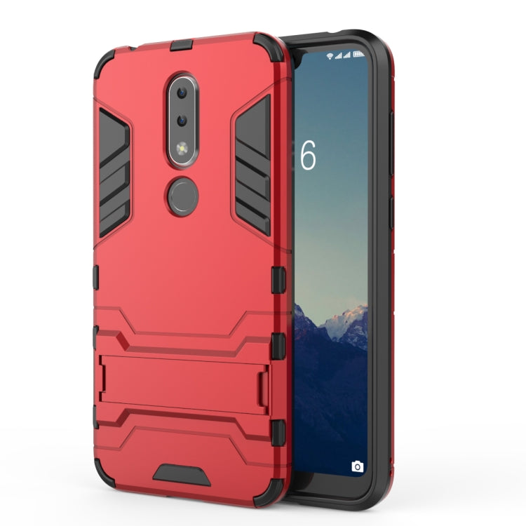 Shockproof PC + TPU Case for Nokia X6, with Holder