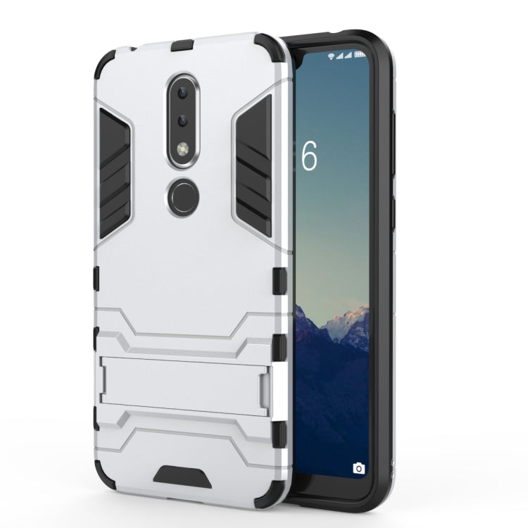 Shockproof PC + TPU Case for Nokia X6, with Holder