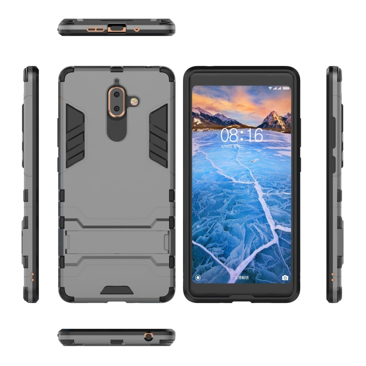 Shockproof PC + TPU Case for Nokia 7 Plus 2018, with Holder