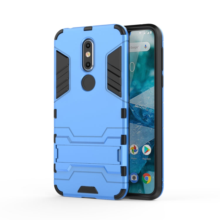 Shockproof PC + TPU Case for Nokia 7.1, with Holder