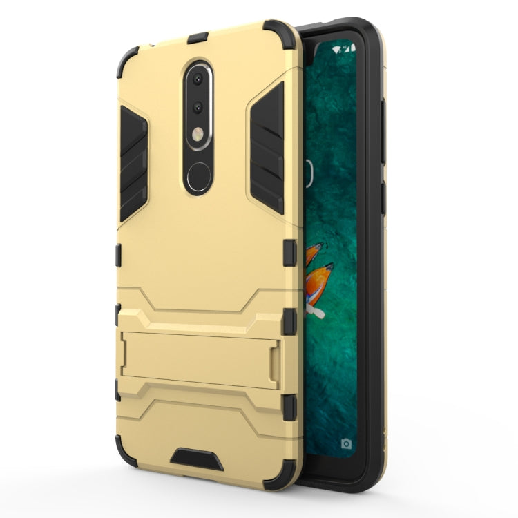 Shockproof PC + TPU Case for Nokia X5, with Holder