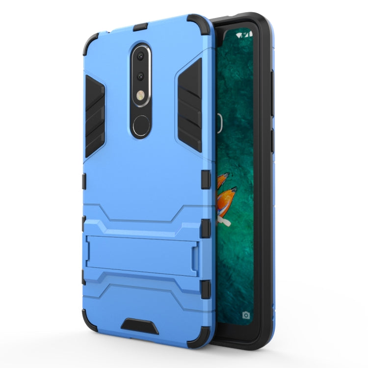Shockproof PC + TPU Case for Nokia X5, with Holder