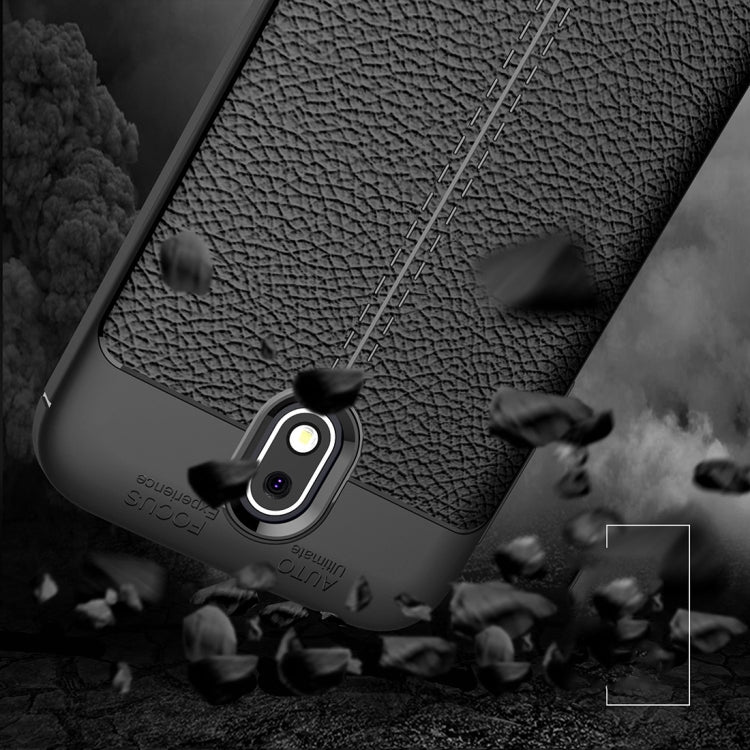 For Nokia 1 Litchi Texture Soft TPU Protective Back Cover Case