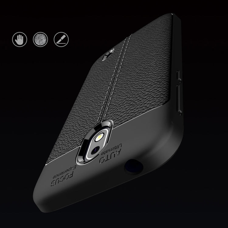 For Nokia 1 Litchi Texture Soft TPU Protective Back Cover Case