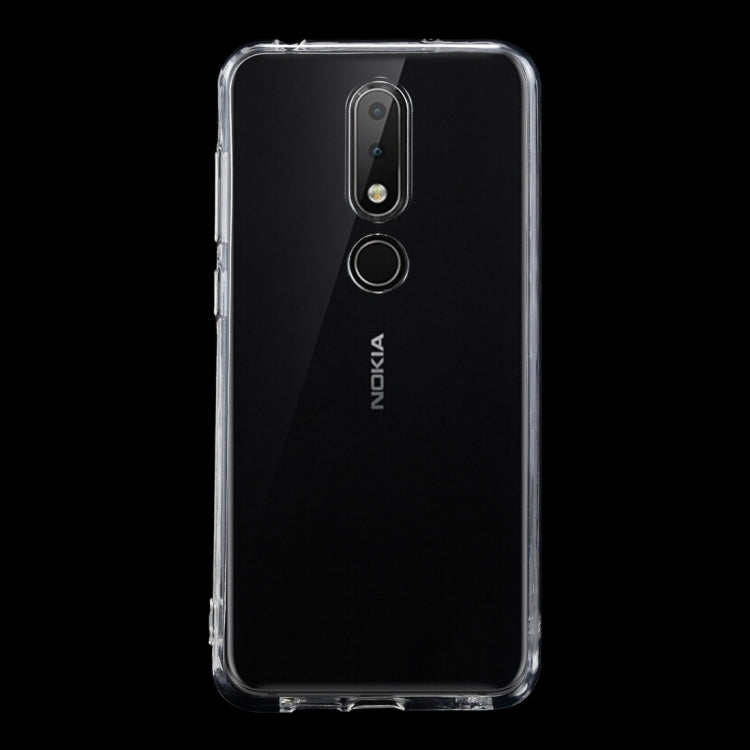 50PCS 0.75mm Transparent TPU Case for Nokia X6 (2018)