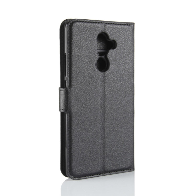 For Nokia 7 Plus PU + TPU Litchi Texture Horizontal Flip Leather Case with Wallet & Holder & Card Slots