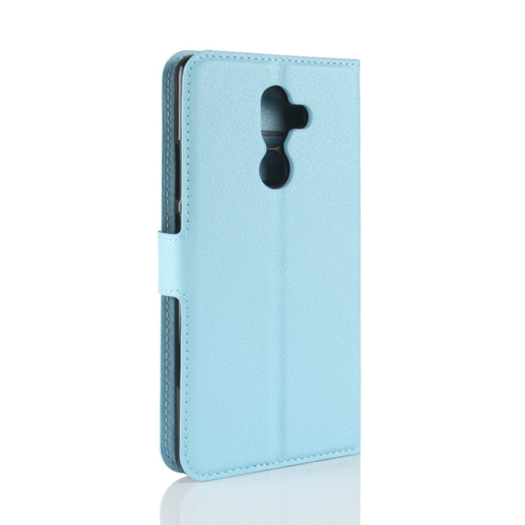 For Nokia 7 Plus PU + TPU Litchi Texture Horizontal Flip Leather Case with Wallet & Holder & Card Slots