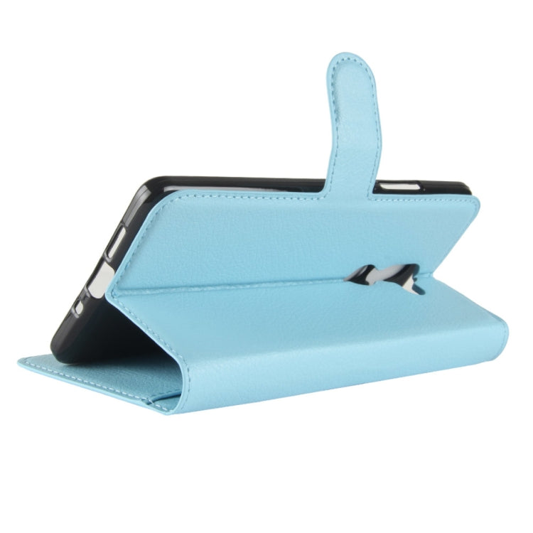 For Nokia 7 Plus PU + TPU Litchi Texture Horizontal Flip Leather Case with Wallet & Holder & Card Slots