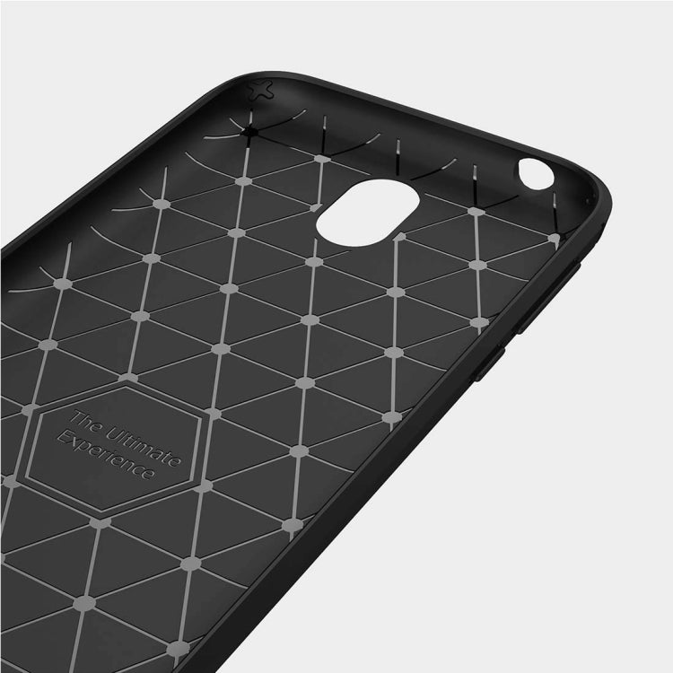 For Nokia 1 Brushed Texture Carbon Fiber Shockproof TPU Protective Back Case