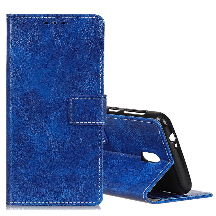 Retro Crazy Horse Texture Horizontal Flip Leather Case for Nokia 1 Plus, with Holder & Card Slots & Photo Frame