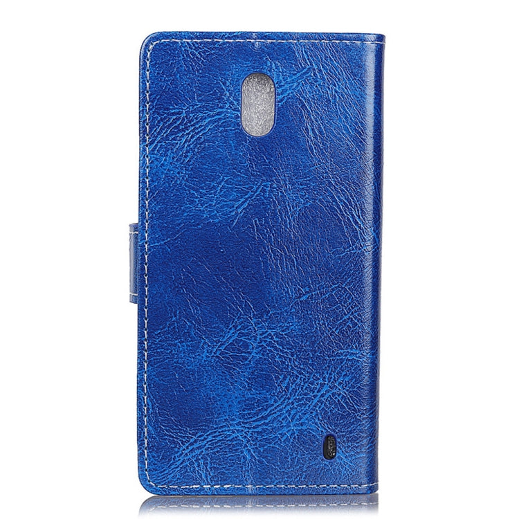 Retro Crazy Horse Texture Horizontal Flip Leather Case for Nokia 1 Plus, with Holder & Card Slots & Photo Frame