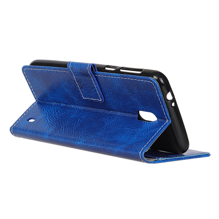 Retro Crazy Horse Texture Horizontal Flip Leather Case for Nokia 1 Plus, with Holder & Card Slots & Photo Frame