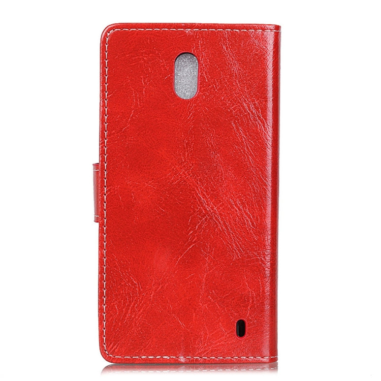 Retro Crazy Horse Texture Horizontal Flip Leather Case for Nokia 1 Plus, with Holder & Card Slots & Photo Frame