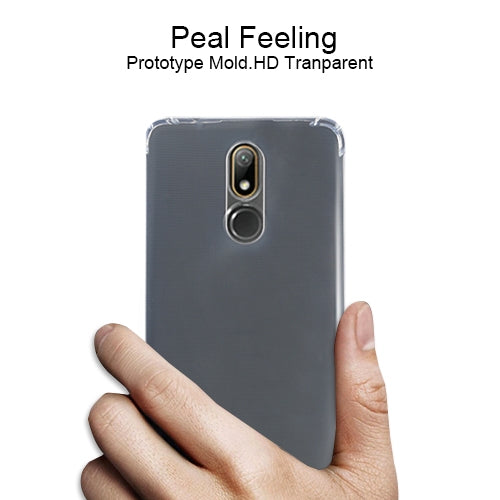 For Nokia 3.2 Four-Corner Shockproof Ultra-Thin Transparent TPU Case