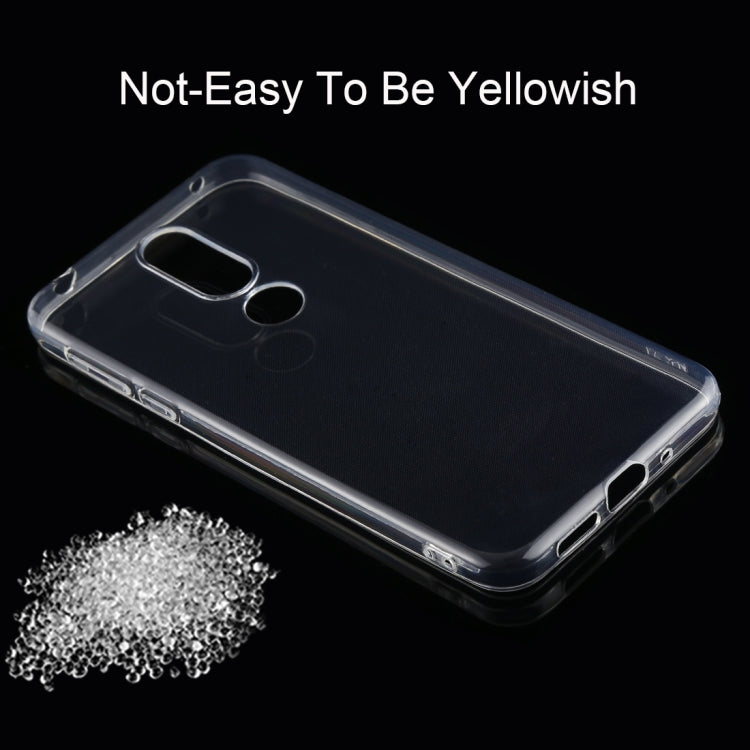 50 PCS 0.75mm Ultrathin Transparent TPU Soft Protective Case for Nokia 7.1