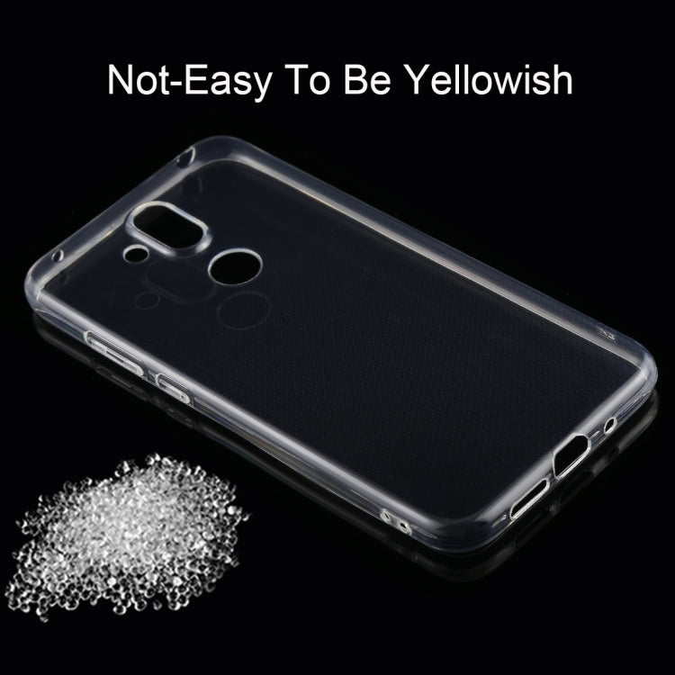 50 PCS 0.75mm Ultrathin Transparent TPU Soft Protective Case for Nokia X7