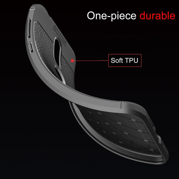 Litchi Texture TPU Shockproof Case for Nokia 7.1