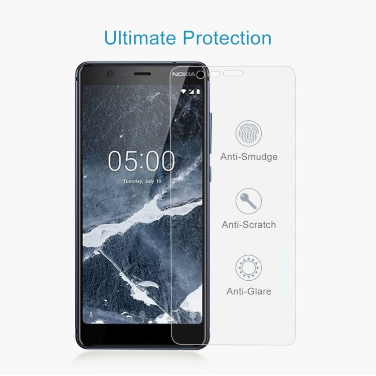 10 PCS 9H 2.5D Tempered Glass Film for Nokia 5.1