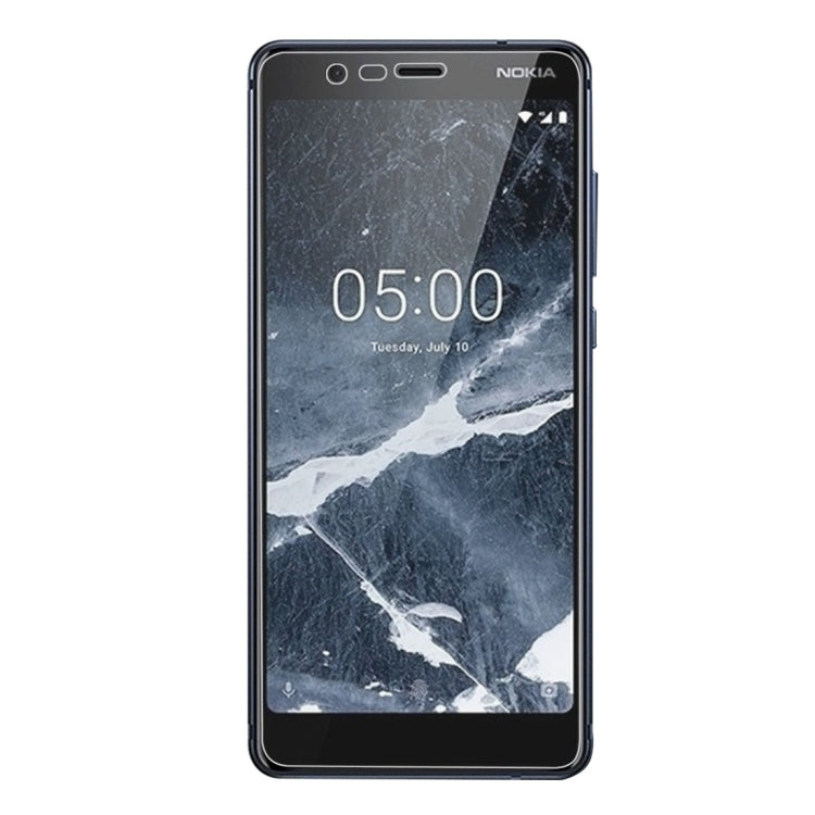 100 PCS 9H 2.5D Tempered Glass Film for Nokia 5.1