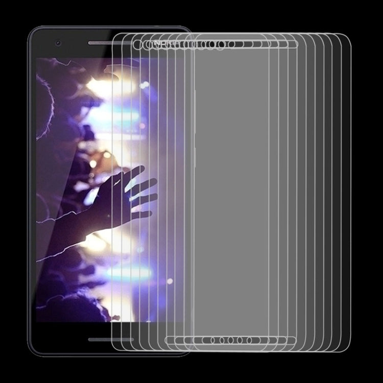 10 PCS 9H 2.5D Tempered Glass Film for Nokia 2.1