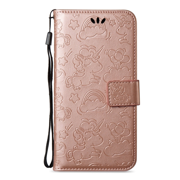 For Nokia 6/N6 Embossed Horse Cloud Print Horizontal Flip Leather Case with Holder & Card Slots & Wallet & Lanyard