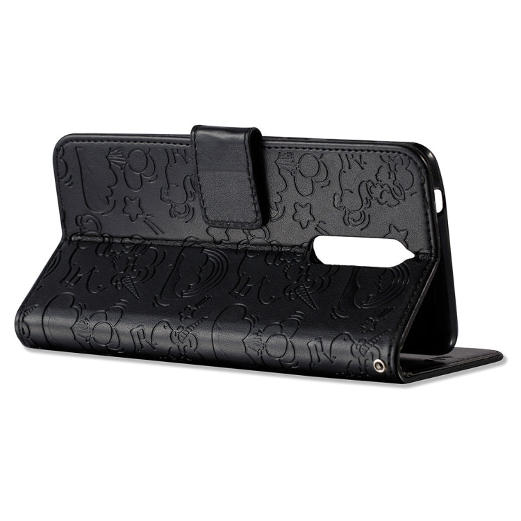 For Nokia N8 Pressed Horse Cloud Print Horizontal Flip Leather Case with Holder & Card Slots & Wallet & Lanyard