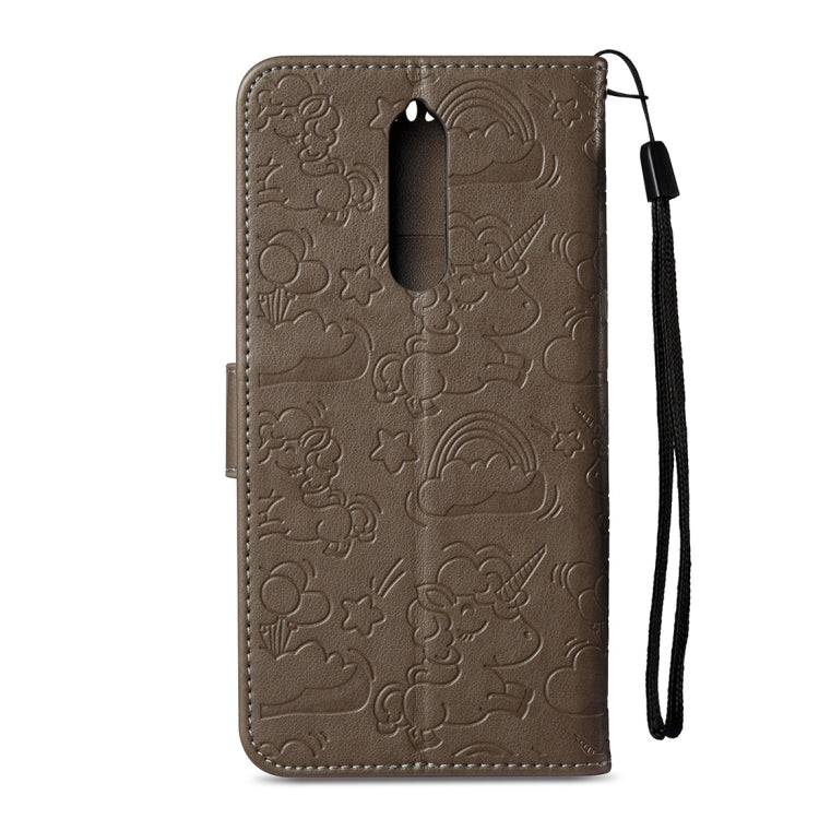 For Nokia N8 Pressed Horse Cloud Print Horizontal Flip Leather Case with Holder & Card Slots & Wallet & Lanyard
