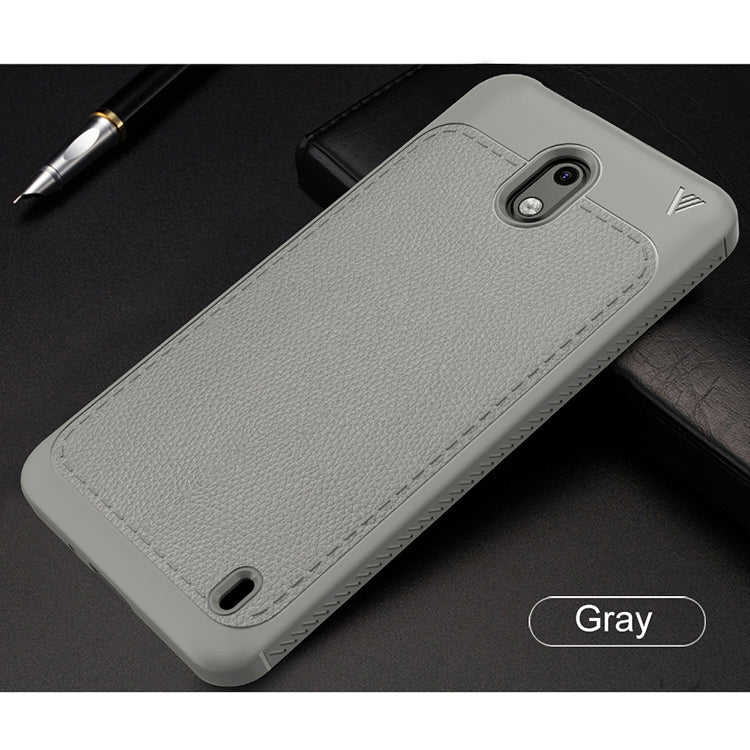 Lenuo Leshen Series for Nokia 2 TPU Litchi Texture Dropproof Protective Back Cover Case