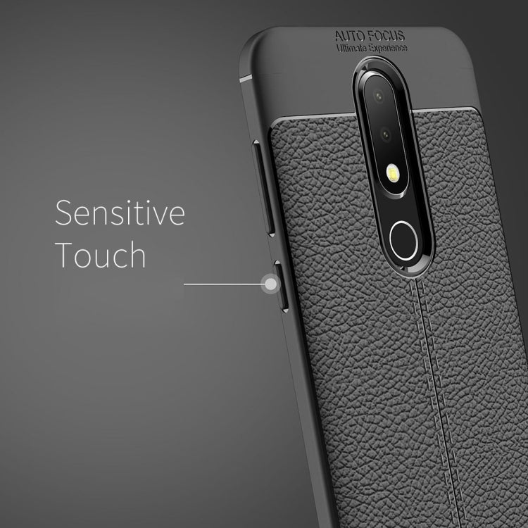 Litchi Texture TPU Protective Case for Nokia X6